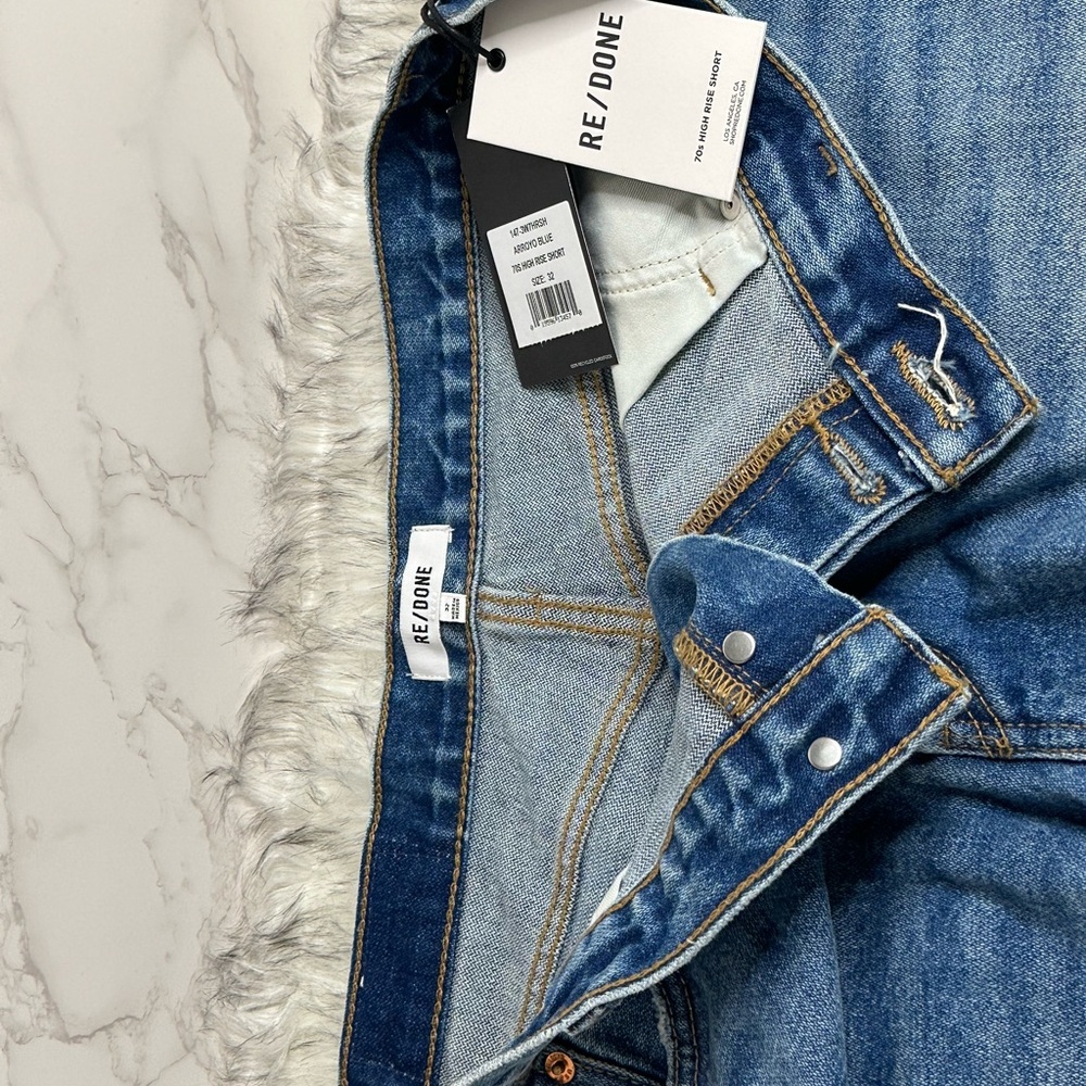NWT RE/DONE Size 32 70s Jean Short - Picture 7 of 8
